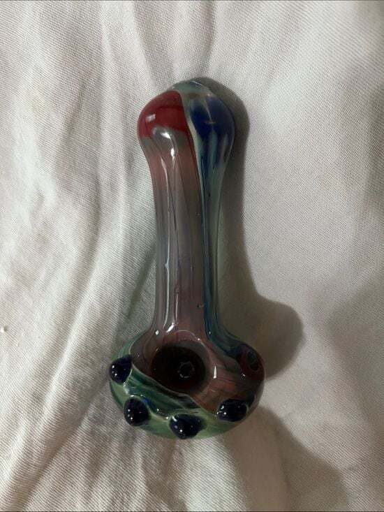 Other - Handblown Multicolor Glass Spoon Piece - Home Art Decorative Piece